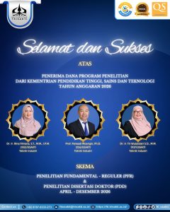 Penerima Dana Program Penelitian dari kementrian pendidikan tinggi, sains dan Teknologi Tahun Anggaran 2026 di BIMA Kemdiktisaintek Tahun 2026