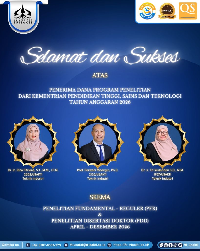Penerima Dana Program Penelitian dari kementrian pendidikan tinggi, sains dan Teknologi Tahun Anggaran 2026 di BIMA Kemdiktisaintek Tahun 2026