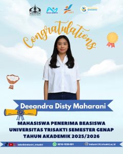 Mahasiswa Teknik Industri Universitas Trisakti Raih Beasiswa Semester Genap Tahun Akademik 2025/2026