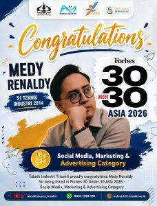 Alumni Teknik Industri Universitas Trisakti Masuk Forbes 30 Under 30 Asia 2026